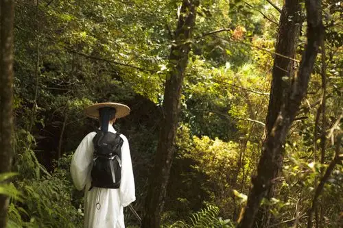 " 起身,继续行进在路上 背影,仿佛在说, 长路漫漫何妨,归期有期即好