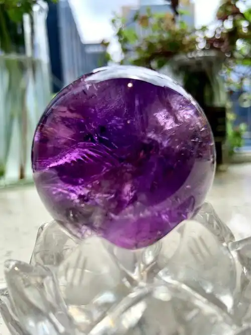 神谕指纹紫水晶球