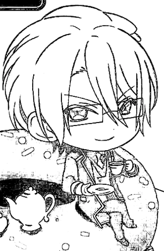 自制线稿 | 魔鬼恋人 | 逆卷怜司q版 | 同时放原图,可根据原图在描图