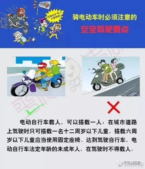提醒骑电动车时必须注意的安全驾驶要点