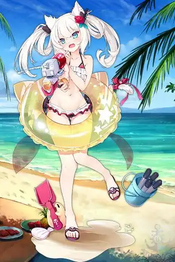 碧蓝航线# #泳装最终弹