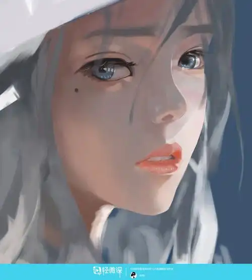 日系厚涂彩色头像的细节刻画