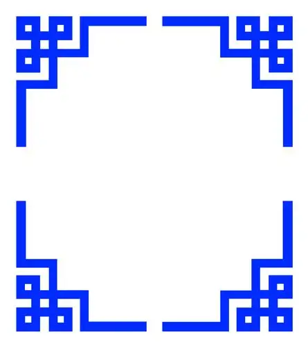 创意中国风幼儿园墙贴 无纺布边角古典花纹装饰墙贴工厂直销定制