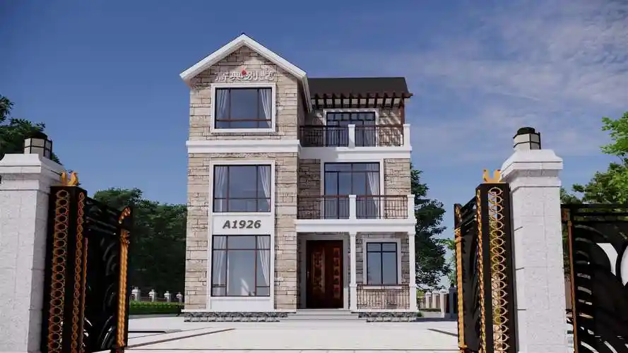 三层户型别墅,特别适合小地基的朋友选择