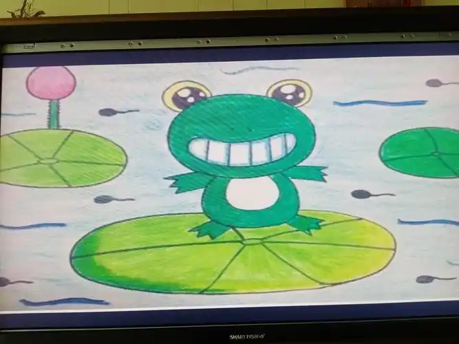 大班幼儿绘画《夏天的美景.》