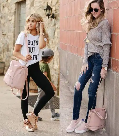 个性与众不同,舍弃小白鞋,粉色球鞋搭出时髦浪漫感!