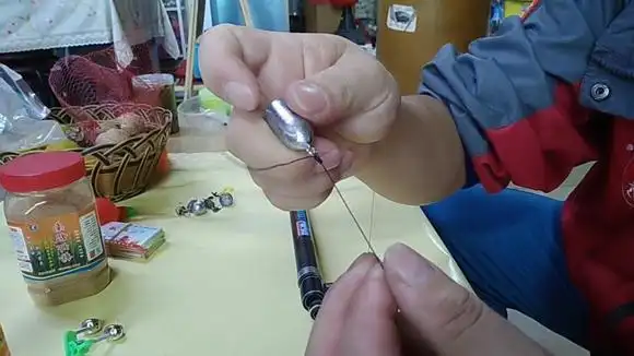 海竿抛竿(海杆)子弹坠铅坠坠子线组怎么绑?