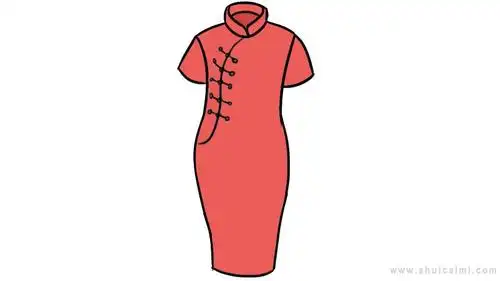 旗袍简笔画怎么画旗袍简笔画简单