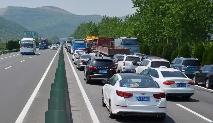 男子返程遇堵车高速入口5分钟放行1辆网友聪明人都在家里