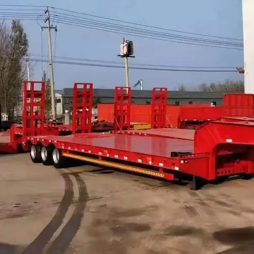 铜仁17米五线十桥低平板运输半挂车生产厂家