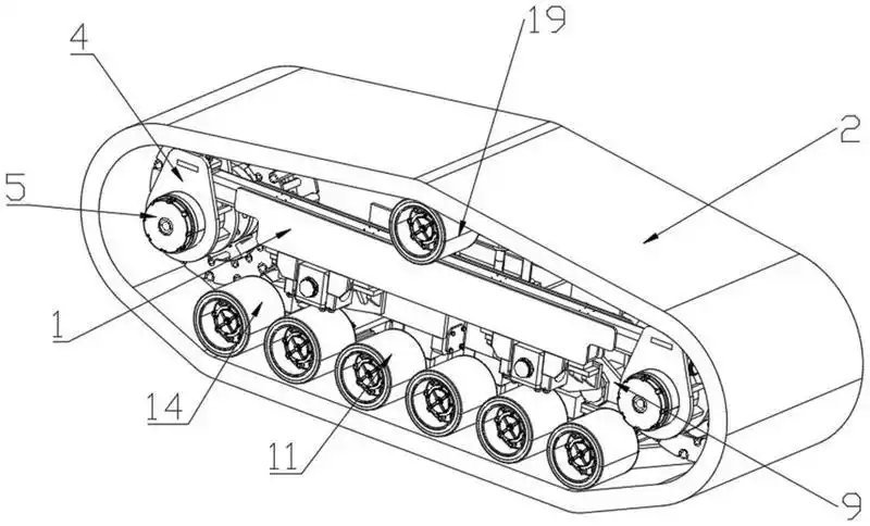 一种组合式多轮组橡胶履带结构-爱企查