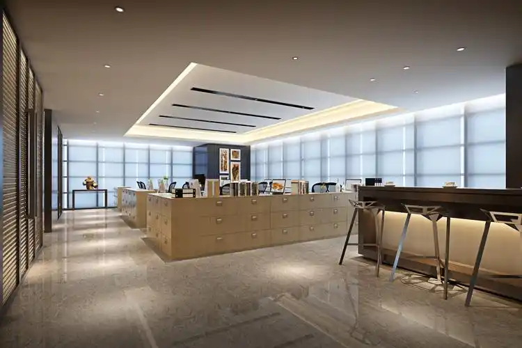 现代295㎡--品质办公户型样板间施工图 效果图-办公空间装修-筑龙室内