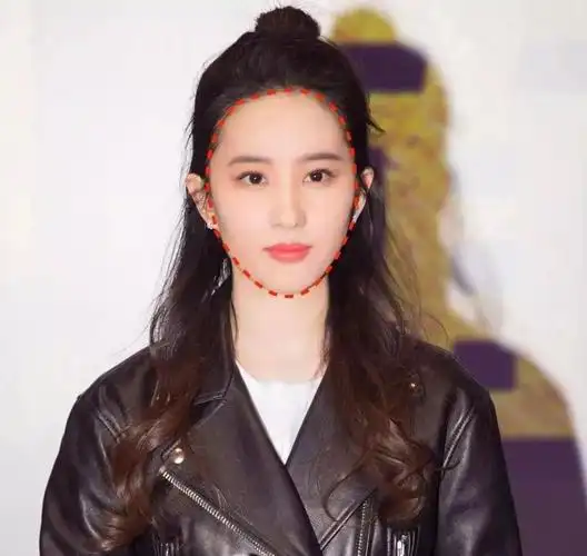 06   椭圆型脸   如果 脸长>脸宽,而且 下巴比较尖,那你就是人人嫉妒