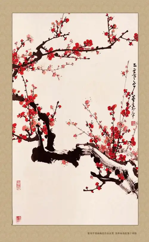 【书画欣赏】董寿平国画梅花欣赏之三(10p) - 浅草细浪 - 浅草细浪
