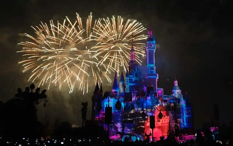 上海迪士尼2023新年烟花4k5分钟纯享版