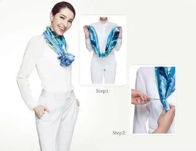 丝巾的各种围法女人一定要学