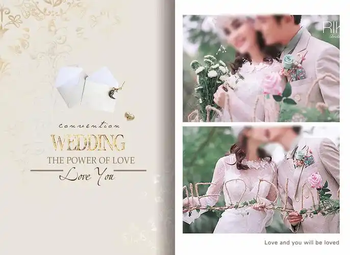 唯美婚纱相册 相册模板 婚纱照 婚纱相册 森女