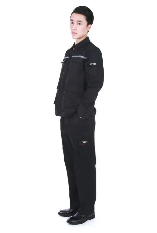 奥迪汽车工作服4s工装男夏长袖售后汽修维修工装制服