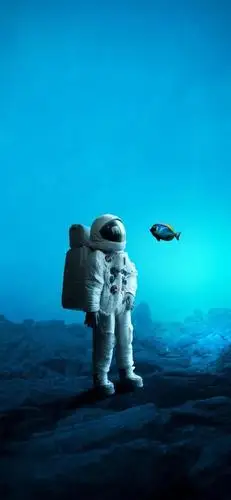 超火太空人头像 壁纸:请你收好今晚的月光和我想你