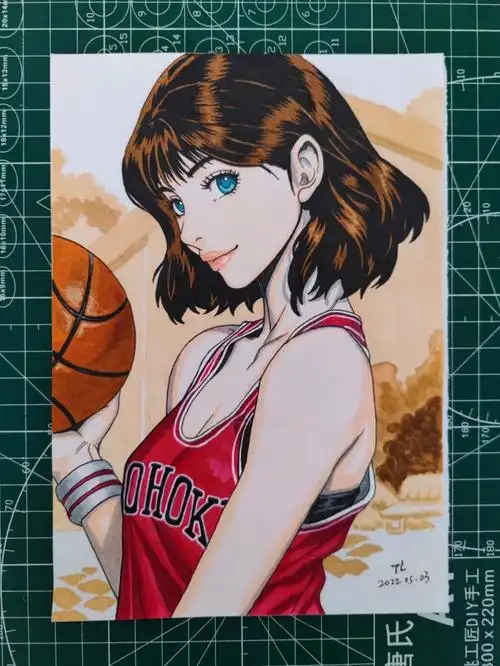 灌篮高手赤木晴子马克笔画