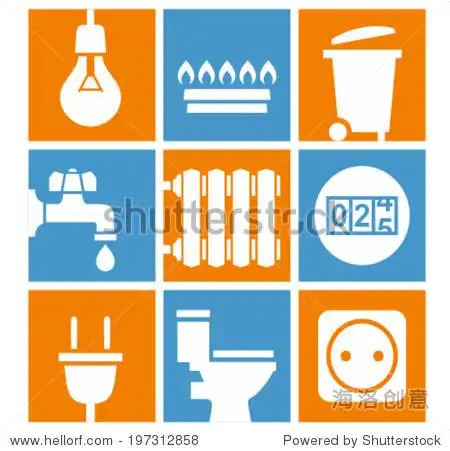 utilities icons set - 站酷海洛正版图片, 视频, 音乐素材交易平台