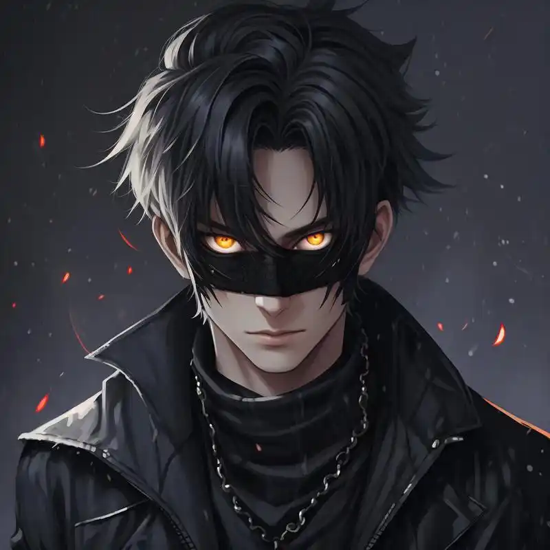 91 黑暗系冷酷戴面具男生头像 94