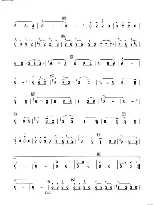 多情的巴乌葫芦丝演奏提示版