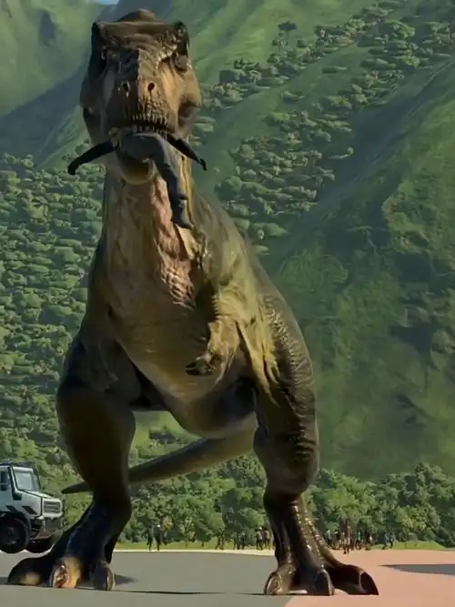 霸王龙的捕食瞬间