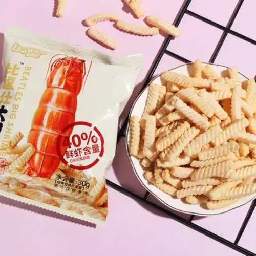 新品比逗仕大只虾宝宝零食虾条儿童休闲食品原味虾条磨牙棒2个口味各1