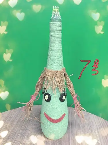 纸绳创意玻璃瓶