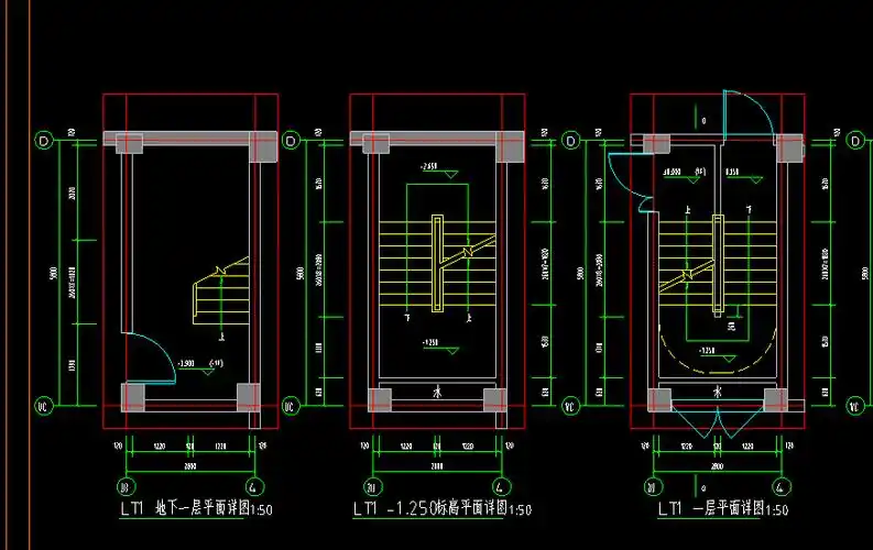 您好一个三跑楼梯两跑8个踏步一跑7个踏步那这个楼梯的投影面积该如何