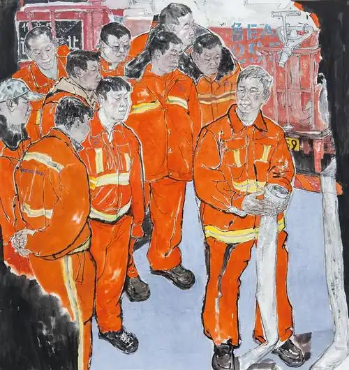 第九届东营市黄河口文艺奖美术类优秀作品全国劳模张金海