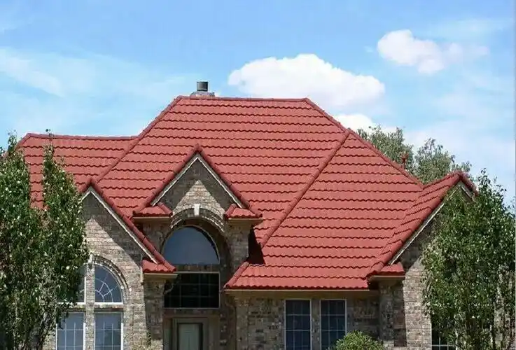 新型别墅瓦 坡型屋顶欧式风格 镀铝锌金属瓦片 仿古防腐