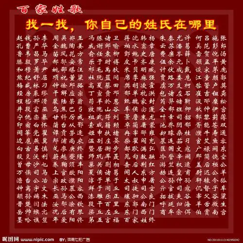《百家姓》收录了504个姓氏,那么,中华民族到底有多少个姓?
