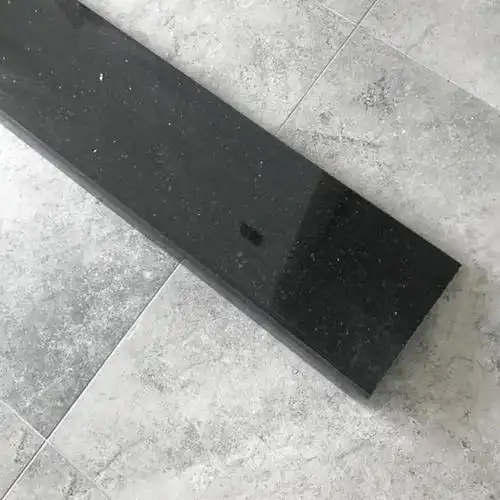 邦凝石材定制天然人造过门石黑沙金 门槛石 门槛条 过门条 天然黑金沙