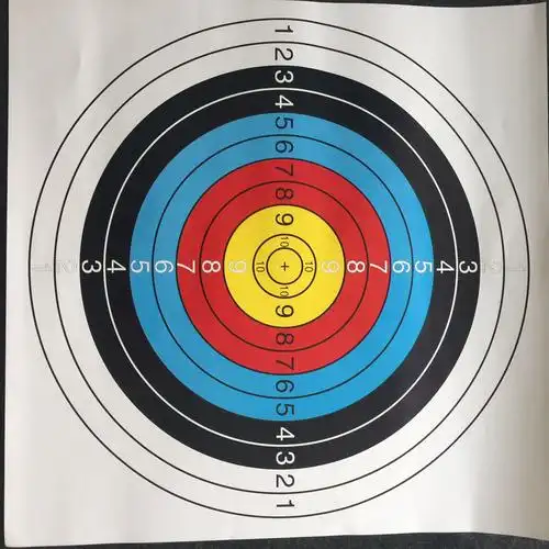 厂家直销射击枪靶 40 60cm练习射击靶纸 射击靶练习靶纸 射箭器材-阿
