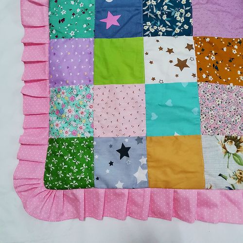 新生儿百家被宝宝拼布儿童棉花被子手工棉被婴儿纯棉抱被新品