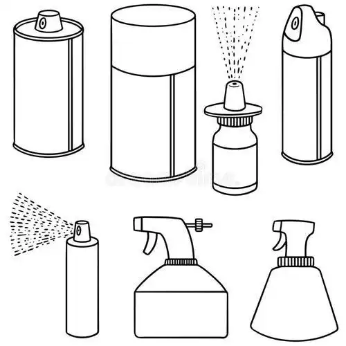 小喷壶喷雾器简笔画