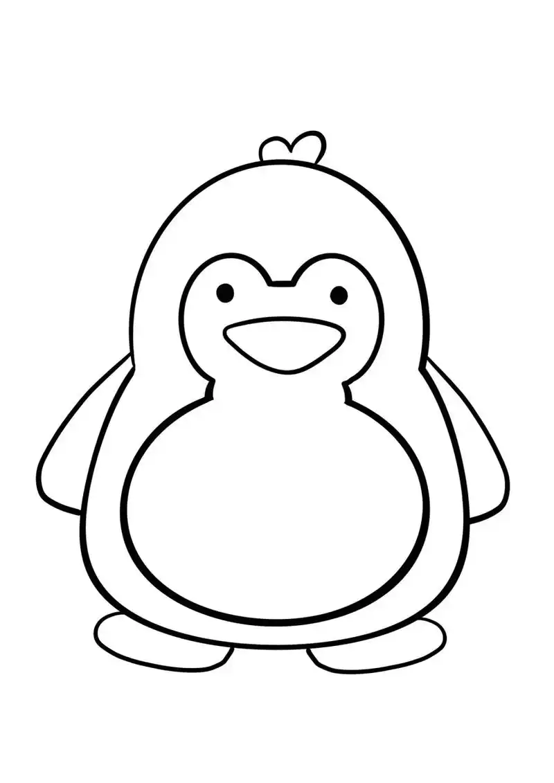 简笔画教程分享 企鹅