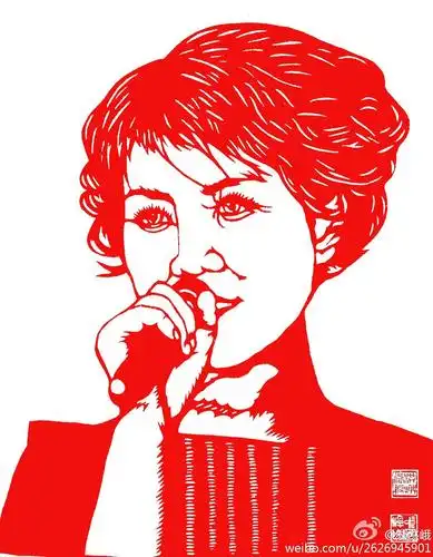 郑氏剪纸人物肖像#  这是我制作的《音乐家》系列剪纸肖像,请亲们