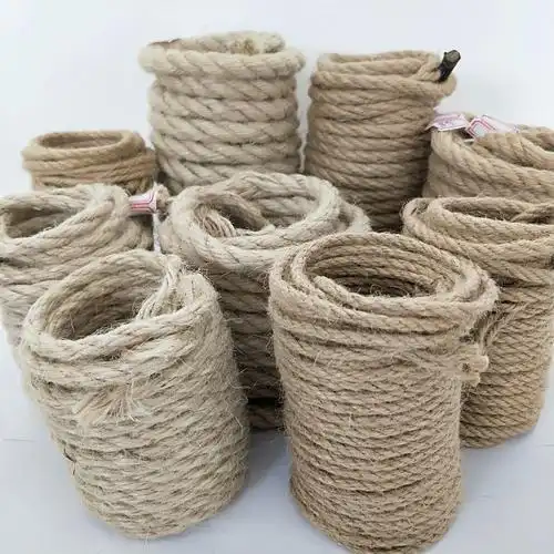 山东昊骏麻绳6mm剑麻绳猫抓柱麻绳子手工黄麻绳可定做