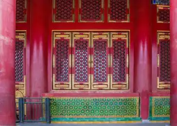 北京故宫太和殿窗户