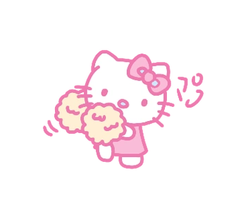 hello kitty 可爱粉色 手帐免扣素材贴纸