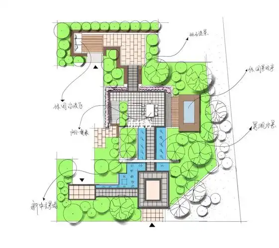 手绘  #景观手绘  #景观平面图  #景观设计