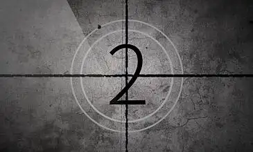 复古电影开头倒计时标题模版