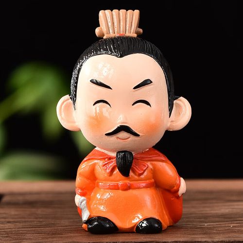 忆品良三国演义人物小摆件 迷你三国演义小公仔创意卡通q版家居摆件