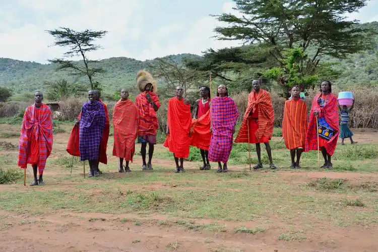 非洲肯尼亚土著部落马赛人