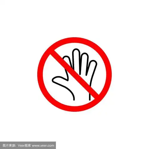 禁止触摸图标可以用于web徽标