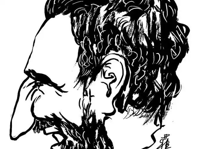 演员杜旭东于腮漫画