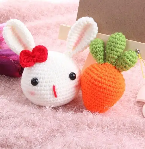 毛线手工编织小动动物成品针织玩具diy钩针毛线